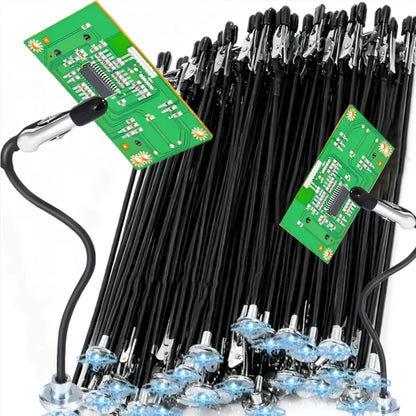 Soldering Third Hand Tool - Magnetic Base Flexible Arm PCB Holder with Alligator Clips for Electronics Repair Welding