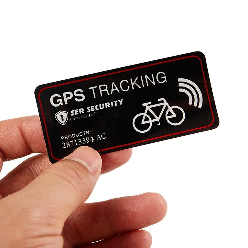 Bicycle & Motorcycle GPS Anti-Theft Sticker – Reflective Waterproof Tracking Warning Paster, Scooter & Bike Accessory