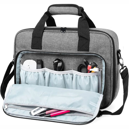 Portable Projector Travel Case – Storage Bag with Accessories Pockets for Doksmeria, Epson, BenQ & ViewSonic