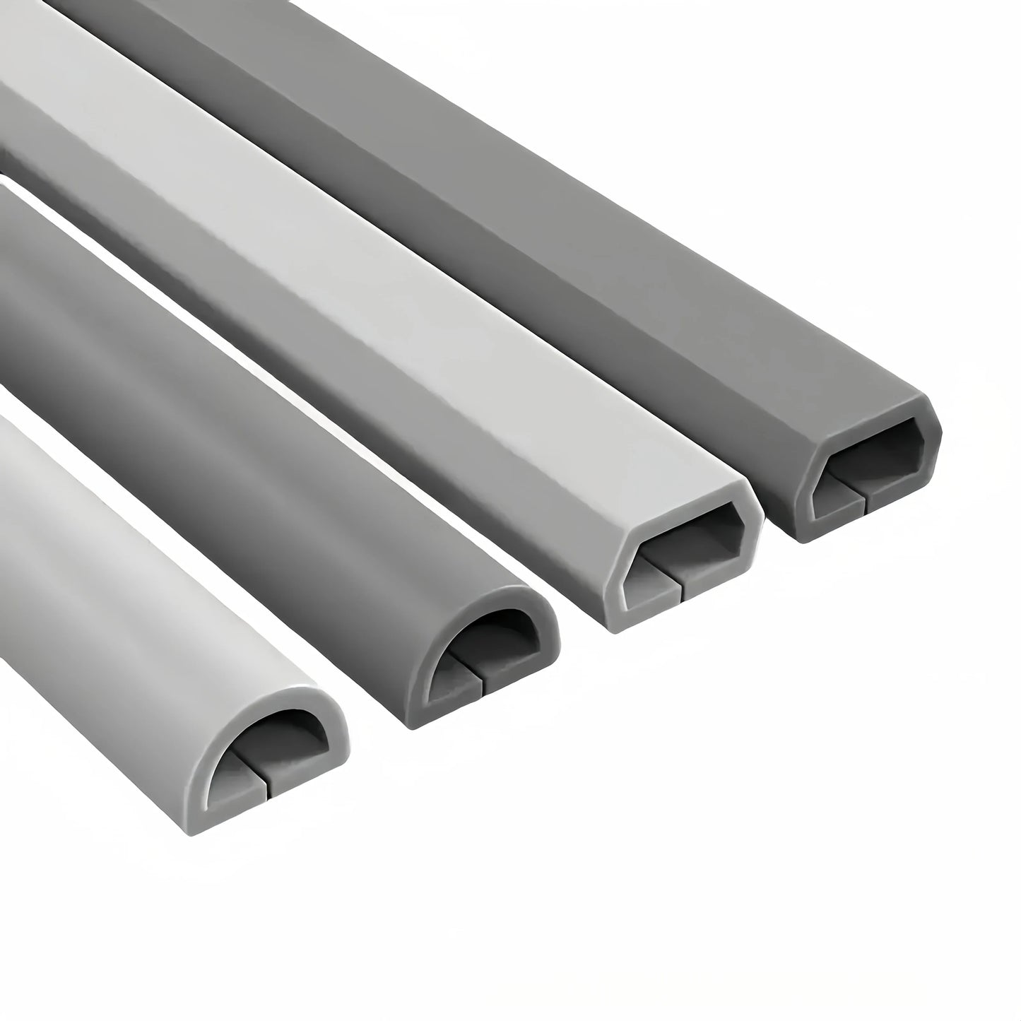 Cable Management Sleeve - 118" Self-Adhesive PVC Cord Hider for Wall & Floor, Insulated Wire Cover