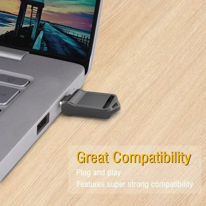 Xiaomi 2TB USB 3.1 Flash Drive — High-Speed Type-C 2-in-1 Metal U Disk, Waterproof, Universal for Mobile & PC