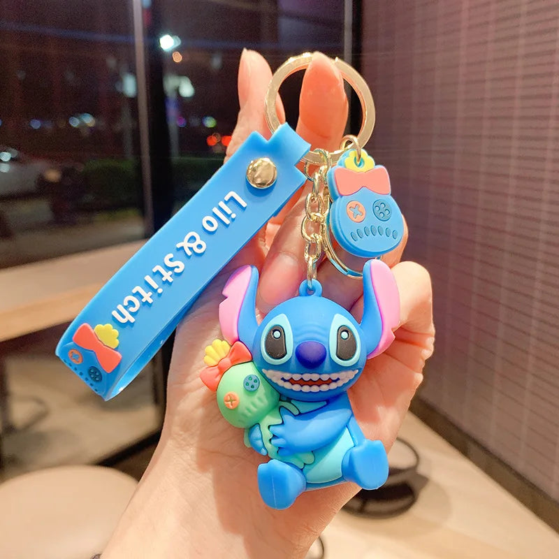 Anime Disney Cartoon Keychain – Gummed Girl, Mermaid & Princess Keyring, Cute Snow White & Alice Toy Gift