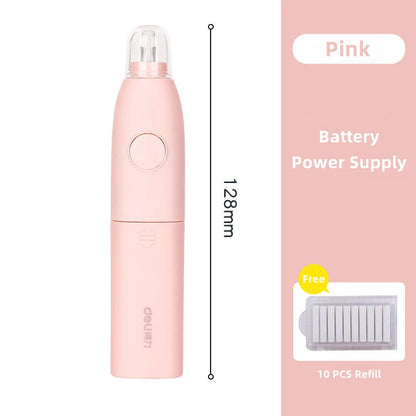 Electric Rubber Eraser Pen by Deli — Adjustable Auto Eraser for Writing, Sketching, and Drawing