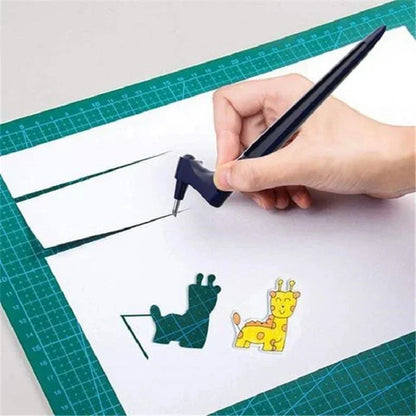 360° Rotating Scrapbooking Paper Cutter – Craft Cutting Tool & Precision Paper Knife Pen
