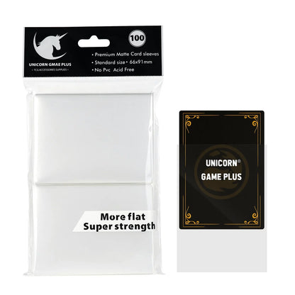 100PCS 66x91mm Matte Card Sleeves - Standard TCG Trading Card Protectors for Tarot & Board Games