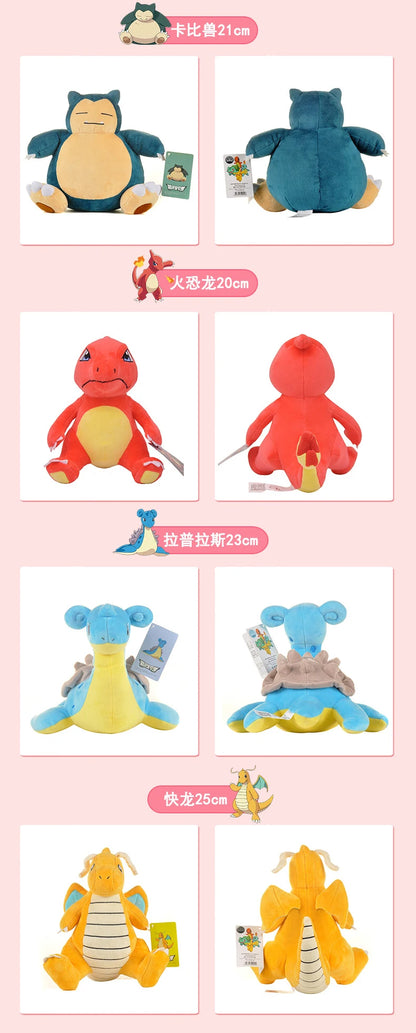 Original Pokemon Plush Toys – Gengar, Pikachu, Charizard & Piplup Soft Kawaii Dolls for Kids Gift