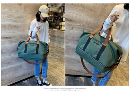 Travel Gym Bag – Short-Distance Luggage & Portable Fitness Duffel, Shoulder, Crossbody, and Weekender Carry-On Bag