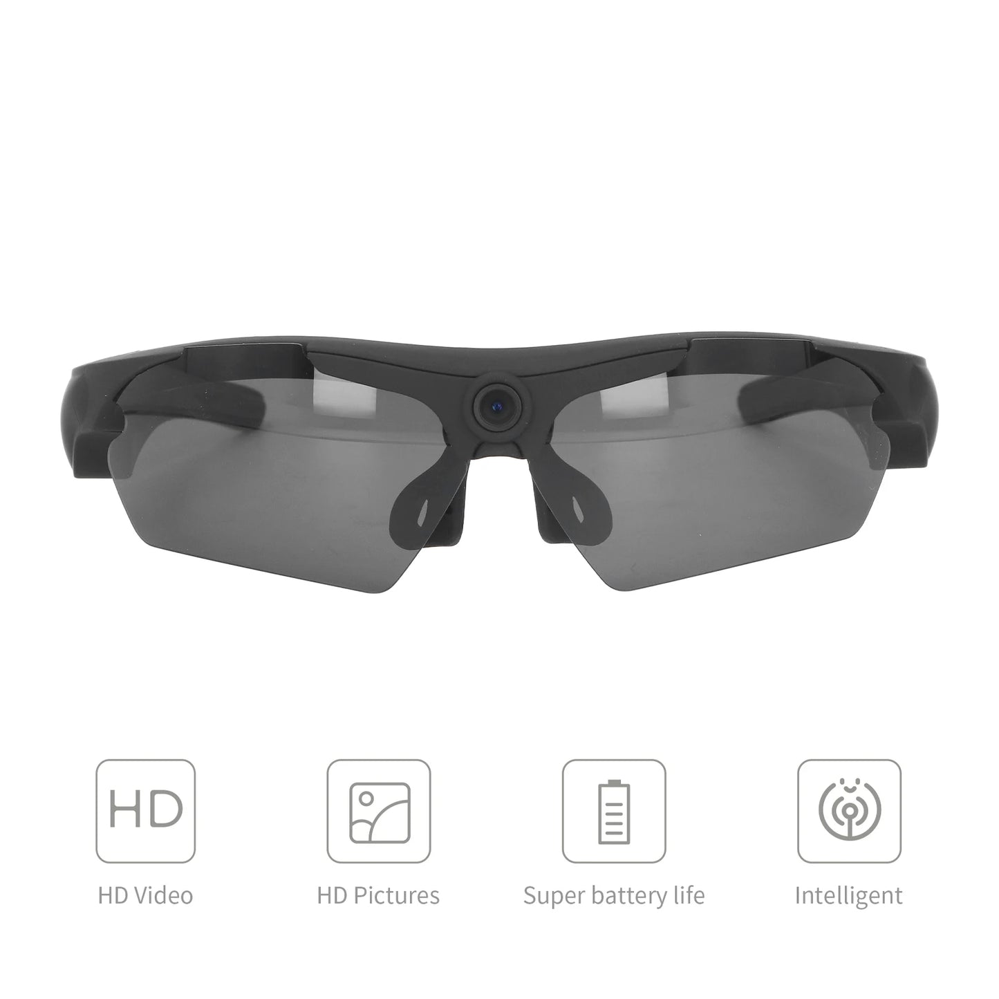 1080P HD Camera Glasses Sunglasses — Video Recording Glasses for Cycling, Driving, Hiking, Fishing & Hunting