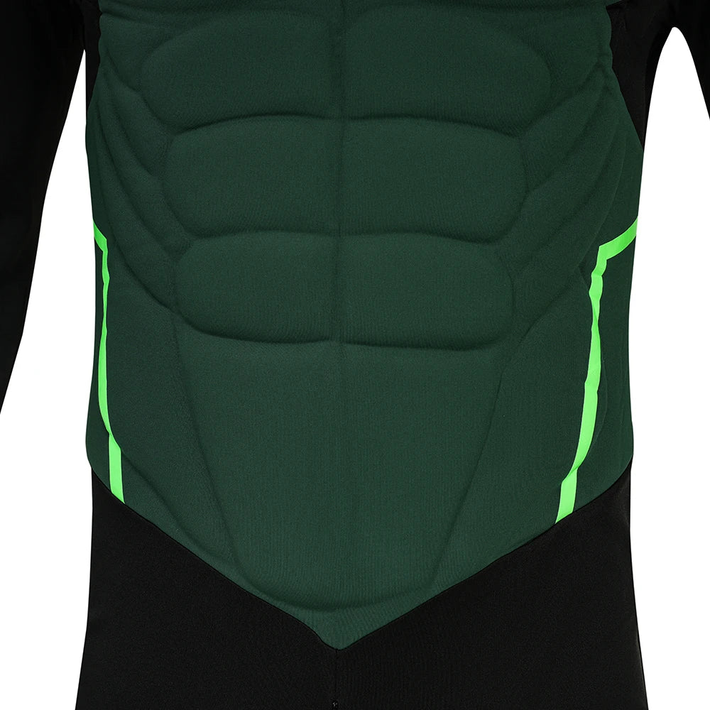 Hal Jordan Cosplay Costume Set - Superhero Jumpsuit Bodysuit & Boots for Halloween Parties