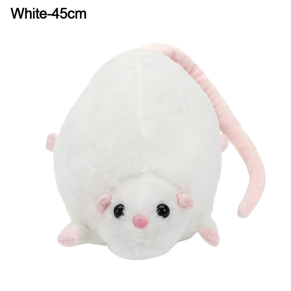 Cute Mouse Plush Doll 35/50cm - Cartoon Flower Branch Rat Stuffed Animal Birthday Gift