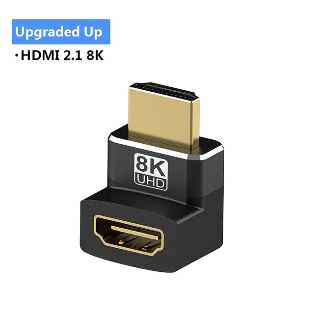 HDMI-Compatible Adapter – Mini/Micro HDMI to HDMI, 8K 60Hz, 4K 120Hz/144Hz Male to Female Converter for HDTV, Laptop, PS5