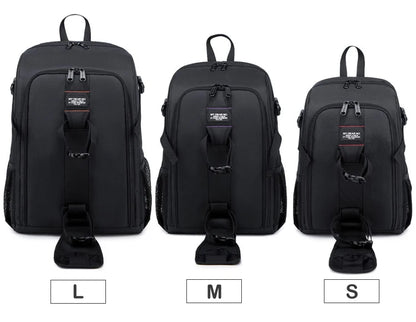 Large Waterproof Camera Backpack — DSLR & Video Tripod Bag with Rain Cover for Canon, Nikon, Sony, Pentax