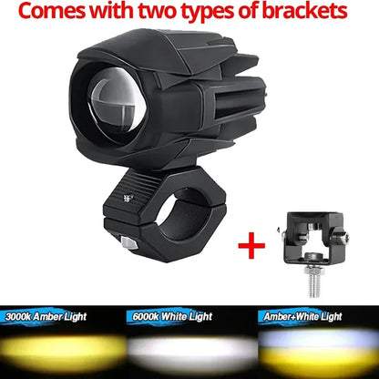 200W LED Motorcycle Spotlight – Fog & Auxiliary Headlights for Off-Road, UTV, Truck, 12V/24V