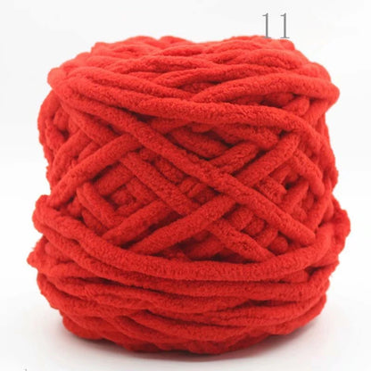 3PCS 300g Soft Chenille Knitting Yarn – Thick Ice Strip Cotton Wool Yarn for DIY Handmade Blankets, Scarves & Craft Projects