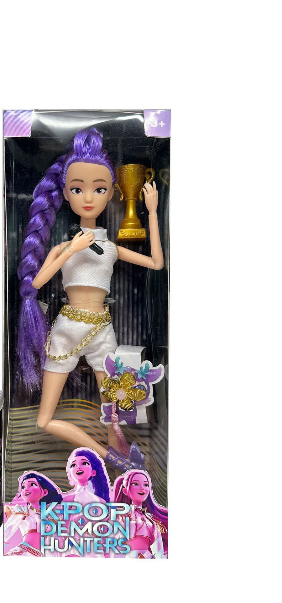 New Anime KPop Demon Hunter Doll — Rumi Mira Zoi Vinyl Mask Collectible for Girls, Birthday & Fan Club Gift