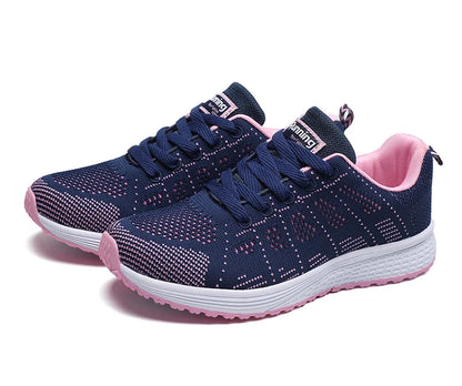 New Women's Lace-Up Flats – Casual Sneakers, Soft & Comfortable, Plus Size Available