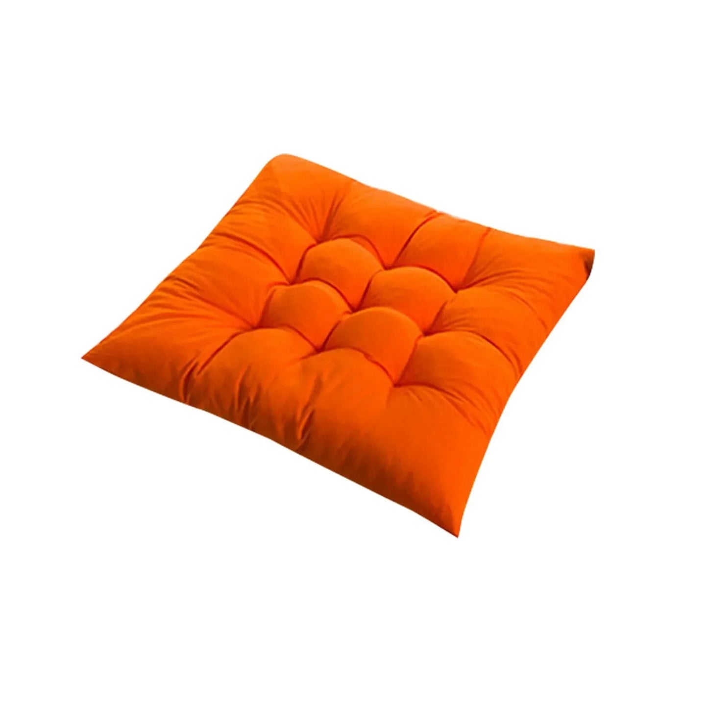 Solid Square Chair Cushion – Seat Pad with Anti-Skid Strap, Indoor & Outdoor Sofa Pillow for Home, Office & Car