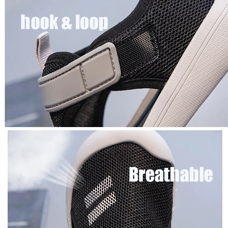 Kids’ Breathable Sport Sandals – Lightweight Summer Beach Shoes, Closed-Toe Casual Sandals for Boys & Girls