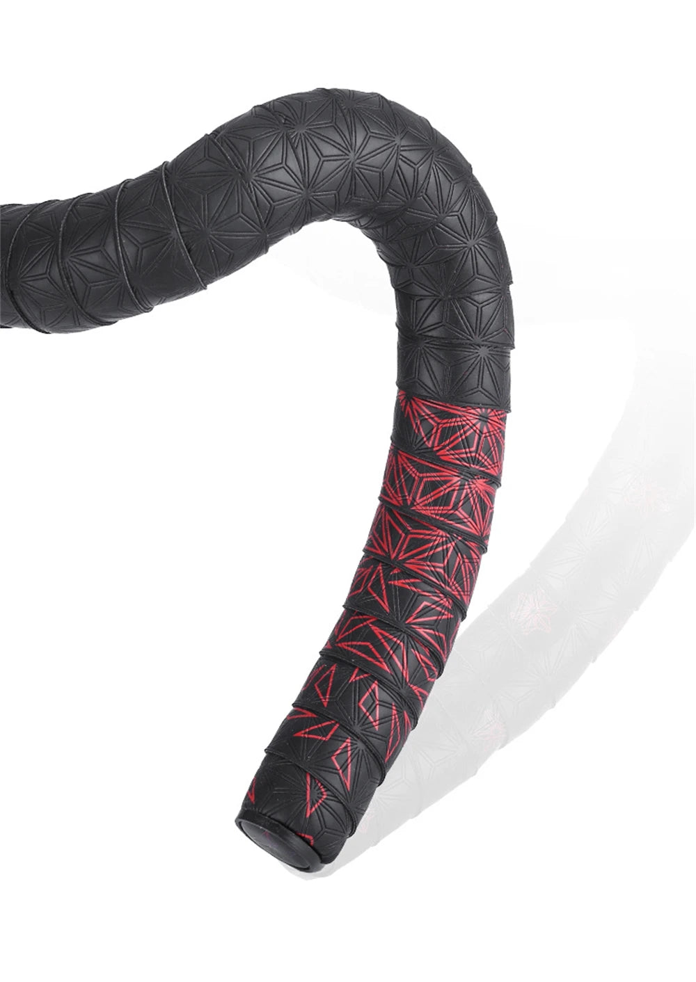 2Pcs PU Bicycle Handlebar Tape - Anti-Slip Shock-Absorbing Road Bike Grip Tape with Bar End Plugs