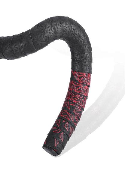 2Pcs PU Bicycle Handlebar Tape - Anti-Slip Shock-Absorbing Road Bike Grip Tape with Bar End Plugs