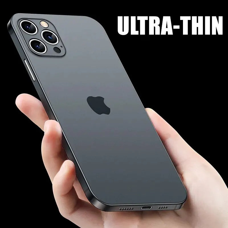 Ultra-Thin 0.2mm Matte PP Phone Case - Slim Cover for iPhone 11–17 Series, Pro Max, Plus & Mini Models