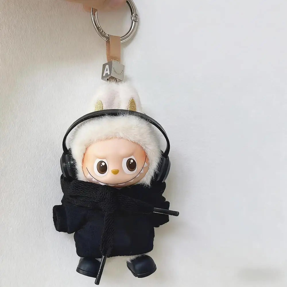 Labubu 4.0 Doll Hooded Sweater – Casual Sportswear Outfit for Mini Labubu V4 Dolls