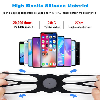 Running Armband Wristband – 360° Rotatable Phone Holder with Card Pockets for Android & iOS, 4.5"-7", Cycling & Running