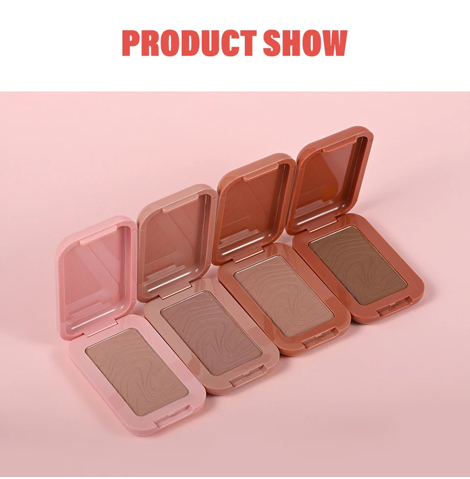Professional Makeup Powder Blush - 12HR Wear, Vegan Formula, Pink Cream Blusher Palette for Face Cosmetics
