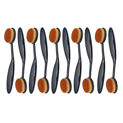 Large Toothbrush Shape Foundation Brush Set (1/2/5/10PCS) – Even Makeup Application Tool for Cream & Powder Cosmetics
