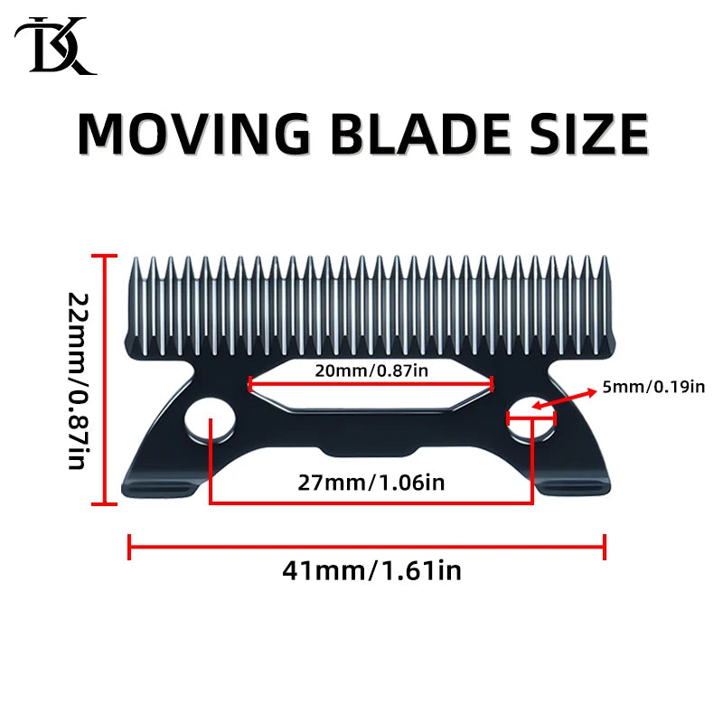 Professional Electric Clipper Replacement Blade - ECHO CRUNCH Compatible Barber Fade Blade
