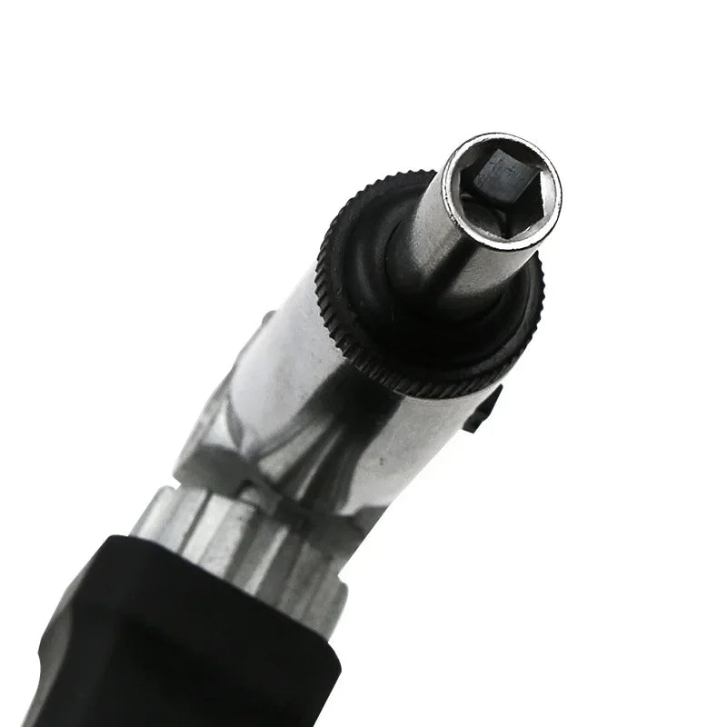 Multi-Function Ratchet Screwdriver – 0-180° Adjustable Angle, Left/Right Turn, 1/4 Inch Hex Interface