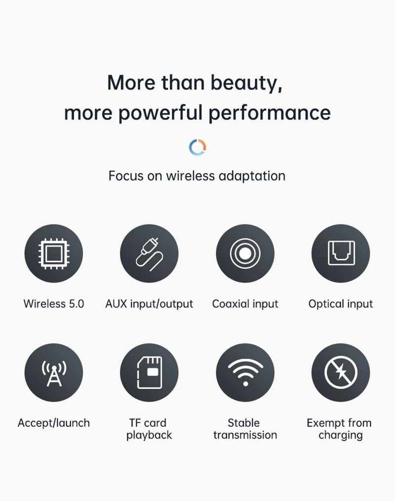 Multi-Function Bluetooth Audio Transmitter & Receiver | 3.5mm AUX, Optical, Coaxial Wireless Adapter DAC Converter for TV & PC