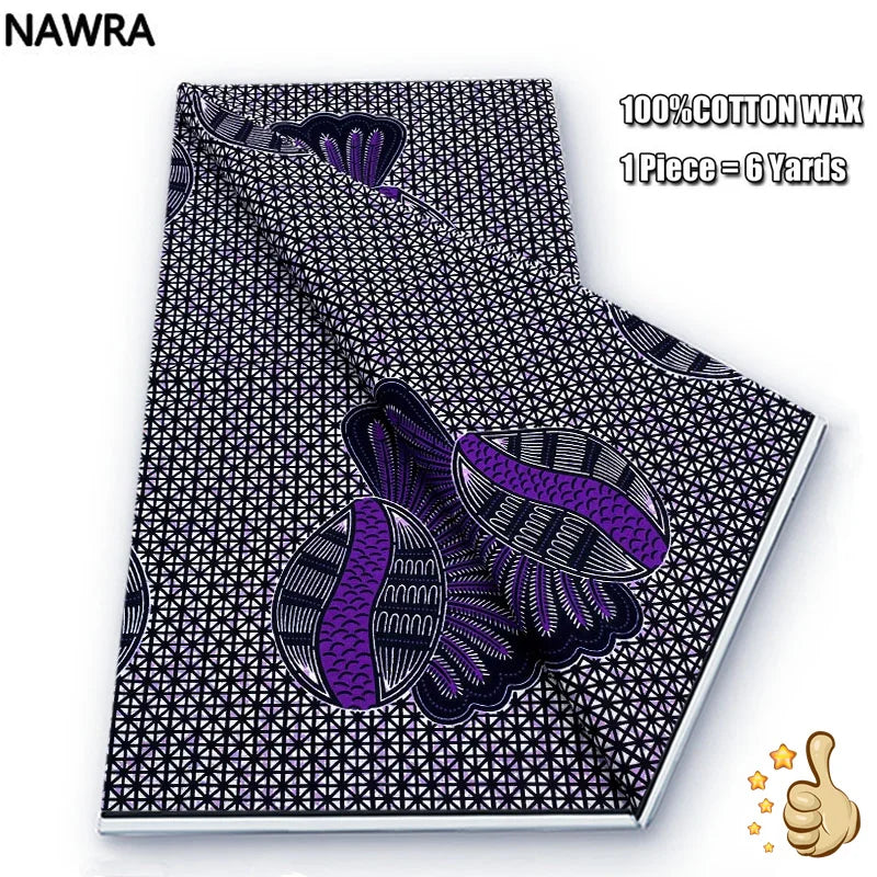 100% Cotton African Wax Print Fabric - High Quality Original Real Wax Ankara Batik Pagne Nigeria Style Sewing Fabric
