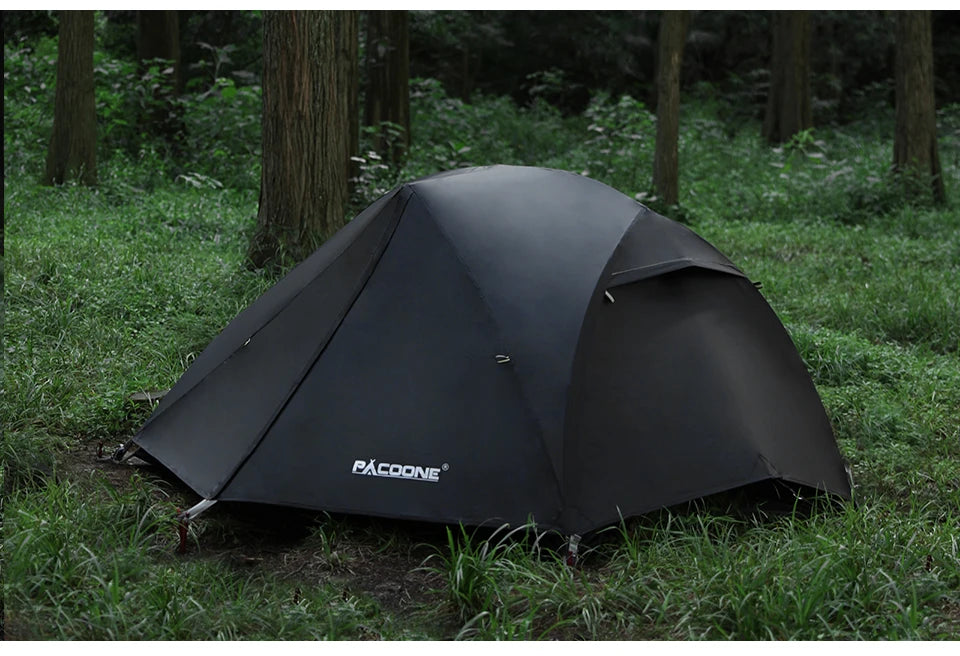 PACOONE Ultralight 20D Nylon Camping Tent – Portable Waterproof Backpacking, Cycling, Hiking, Travel & Beach Tent