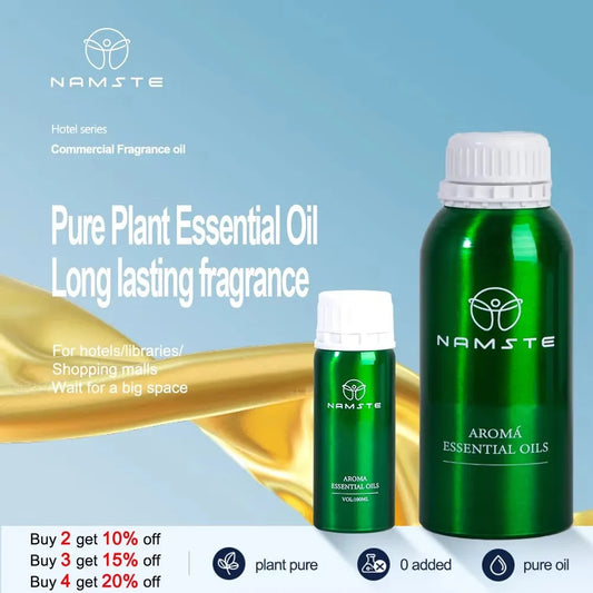 Namste 100ml Ritz Carlton Hotel Essential Oil - Pure Plant Air Freshener for Home & Hotels + 3x5ml Sample Set