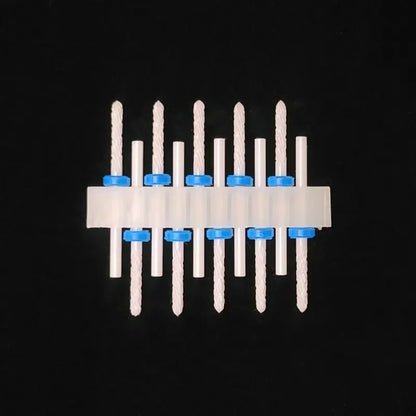 10PCS Ceramic Nail Drill Bits - Rotary Milling Cutters for Gel Polish Removal & Nail Grinding Machine Accessories