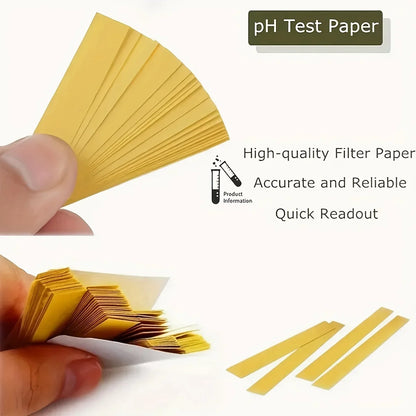 PH Test Strips 1–14 Indicator Litmus Paper – 80 Strips Pack Water & Soil pH Testing Kit for Home, Lab & Gardening Use