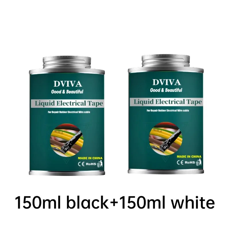 15-300ml Liquid Electrical Tape | Waterproof Insulating Adhesive for Wires, Cables & Home Use