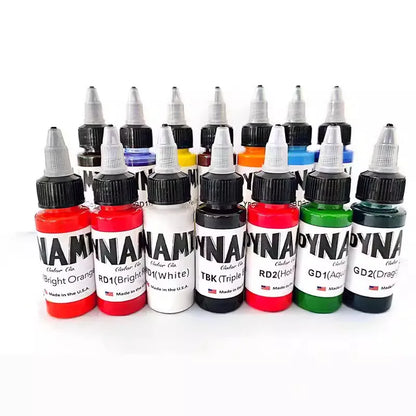 14-Color Professional Tattoo Ink – Natural Plant-Based Micro Pigment for Permanent Body Art & Paint