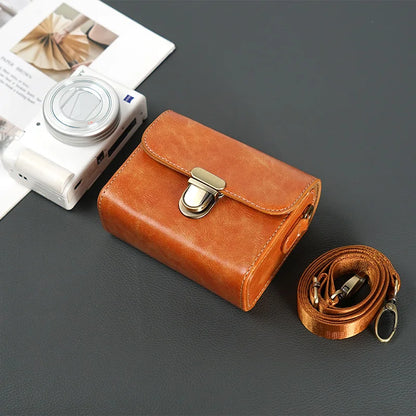 Small Camera Crossbody Bag – Universal Storage Pouch for Sony ZV-1, ZV-1F, ZV1 Mark II, Canon G7X, RX100, Shoulder Camera Cover