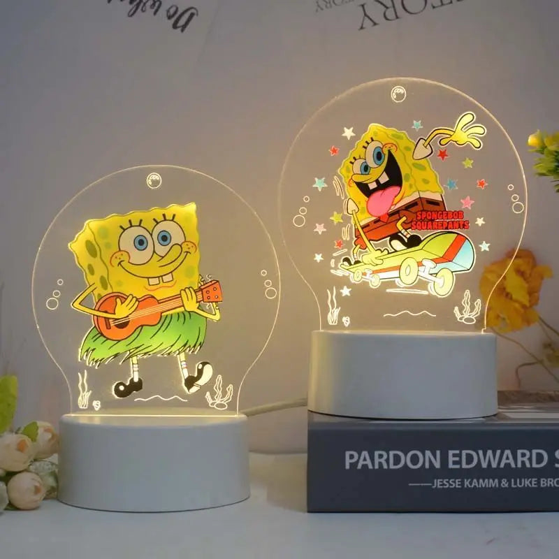 SpongeBob & Patrick Star 3D Night Light — Cartoon Animation Creative Decorative Lamp for Children’s Room