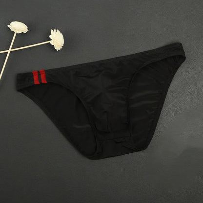Men’s Low Rise Transparent Briefs – Breathable Sexy Bulge Pouch Underwear, Lightweight Comfort Fit Panties