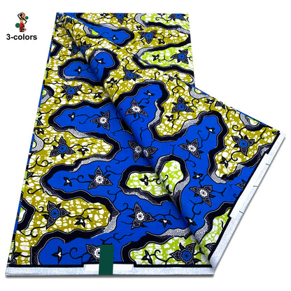 2026 Original African Wax Print Fabric - 100% Cotton Nigerian Ankara Batik Soft Pagne Material