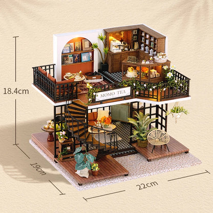 Handmade Doll House 3D Puzzle Kit – Wooden Craft Model for Building and Assembly – Perfect Birthday Gifts