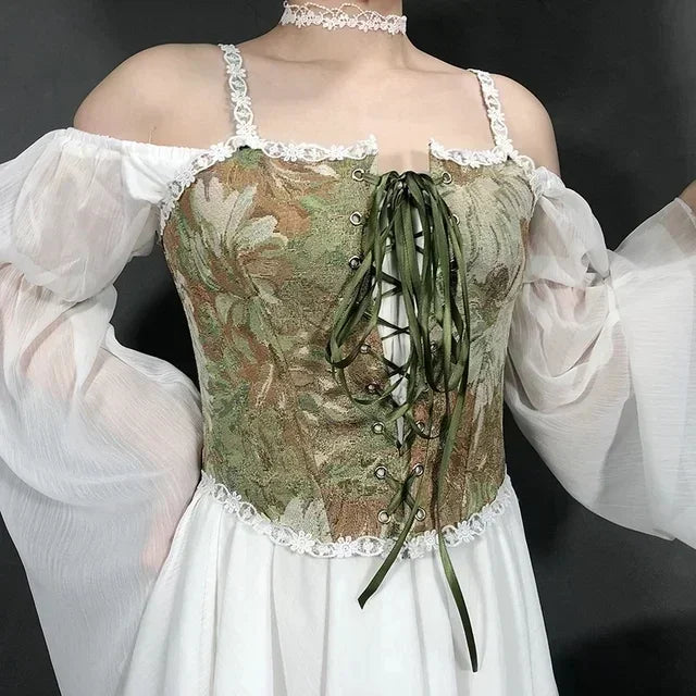 Sexy Lolita Underbust Corset – Slimming Bandage Bustier Top for Women Lingerie & Elegant Streetwear