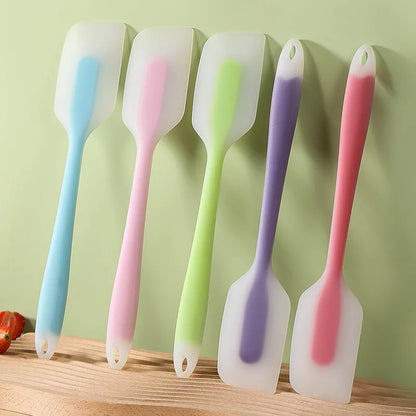 Translucent Silicone Cake Scraper: Non-Stick Cream Spatula for Kitchen Cooking - Pastry Mold Brush Tool Baking Accessories
