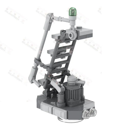 Sci-Fi Starship Building Blocks – DIY Bacta Tank, Cannon & Boarding Stair Brick Set for Kids