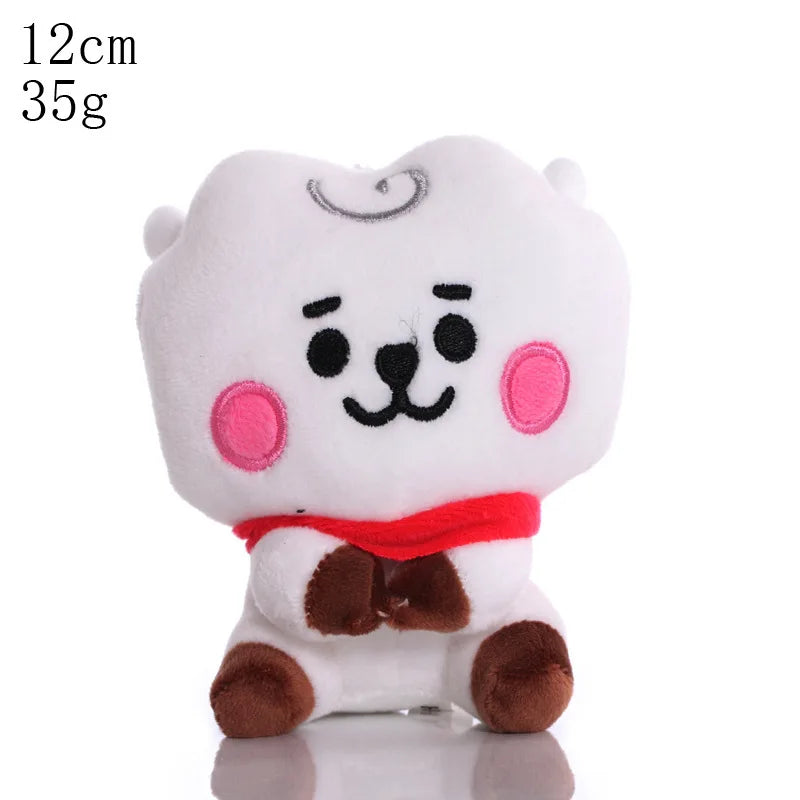 BTed Plush Toys Keychain – Kawaii Mini Anime Pendant 12-22cm Soft Stuffed Animal Doll Gift for Kids