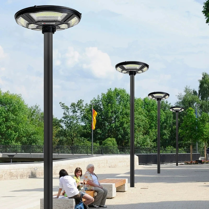 Solar Lamp Post Light - 78-Inch Outdoor Garden Pole Lamp with Removable Head and IP67 Waterproof Design