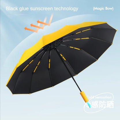 Super Strong Windproof Umbrella - 60/72 Bone Large Automatic Folding Umbrella for Men and Women, Rainproof, Sunproof with UV Protection